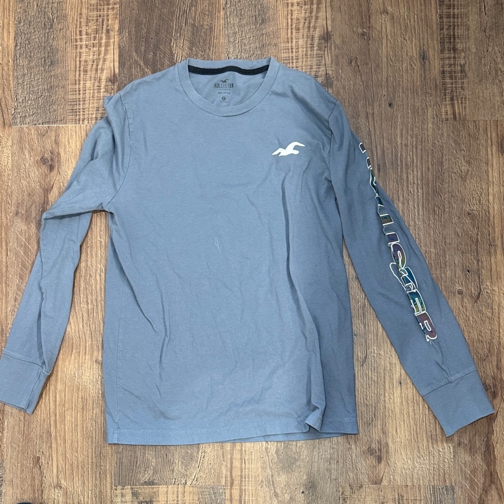 Hollister Gray Long Sleeve Men's Tee